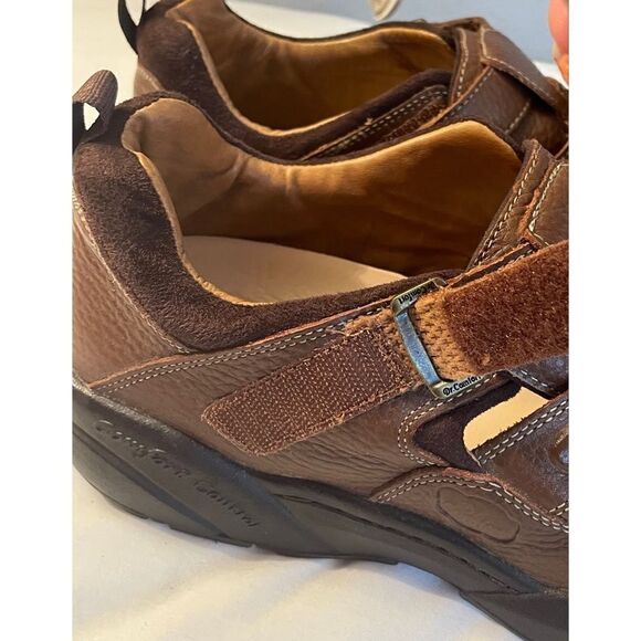Dr. Comfort Fisherman Sandals Brown Padded Collar Hook Loop Leather Men’s 12 M main image 15